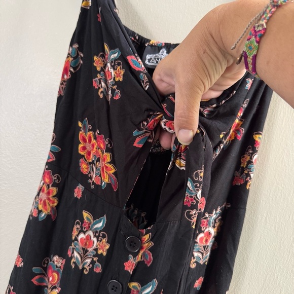 Angie Boho Cottagecore Cami Strappy Maxi Dress Festival Summer Vacation - Picture 7 of 11